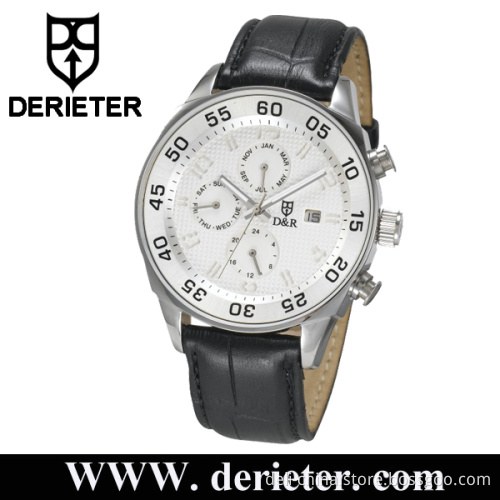Stainless Steel Quartz Watches Men Swiss ISA Movt 9232